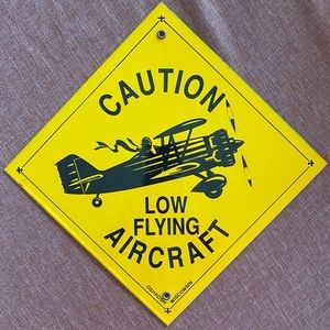 American Made Porcelain sign Aircraft NWT